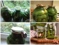 Koude komkommers voor de winter in potten - klassiek, met mosterd, wodka